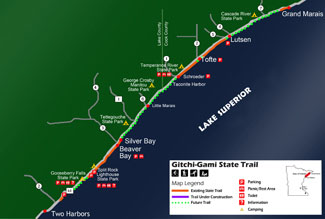 Gitchi Gami Trail Map